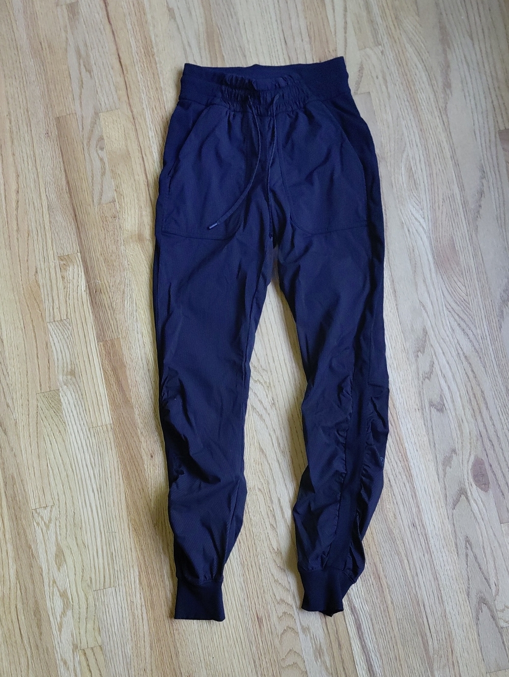Men's Black Jogger Pants with Drawstring Waist